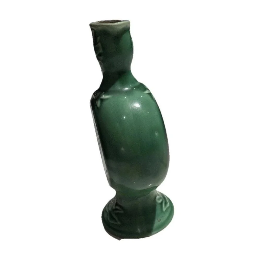 Gouda Hulstkamp‎ Green Pottery MoonFlask Decanter Bottle 1775 7.1/4